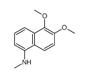 5,6-Dimethoxy-N-methyl-2-naphthalenamine Structure