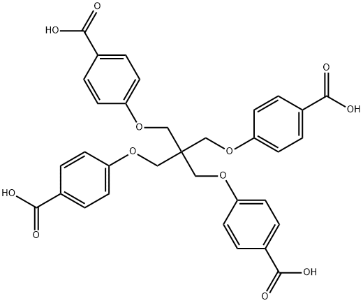 四(4-羧基苯氧基甲基)甲烷结构式