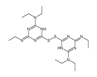 6,6'-dithiobis[N,N,N'-triethyl-1,3,5-triazine-2,4-diamine]结构式