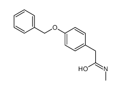 N-methyl-2-(4-phenylmethoxyphenyl)acetamide结构式