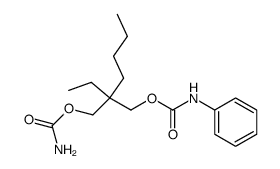 N-Phenyl-2-ethyl-2-butyl-1,3-dicarbamoyloxy-propan Structure
