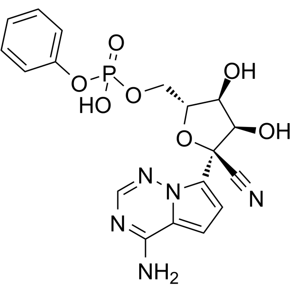 Remdesivir de(ethylbutyl 2-aminopropanoate) structure