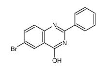6-bromo-2-phenyl-1H-quinazolin-4-one结构式