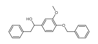 1-(4-benzyloxy-3-methoxyphenyl)-2-phenyl-ethanol结构式