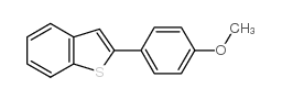 2-(4-甲氧基苯基)苯并噻吩结构式