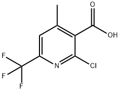 2-chloro-4-methyl-6-(trifluoromethyl)nicotinic acid Structure