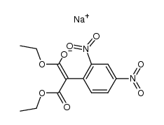 (2,4-dinitro-phenyl)-malonic acid diethyl ester, sodium-compound结构式