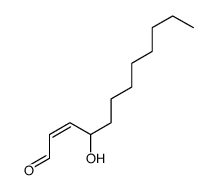 (E)-4-hydroxydodec-2-enal Structure