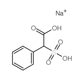Benzeneacetic acid, a-sulfo-, sodium salt (1:1) structure