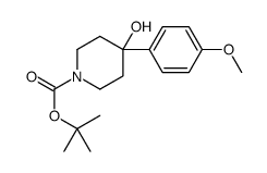 1-BOC-4-(4-METHOXYPHENYL)-4-HYDROXYPIPERIDINE结构式