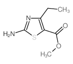 2-氨基-4-乙基噻唑-5-羧酸甲酯结构式