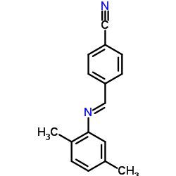 4-{(E)-[(2,5-Dimethylphenyl)imino]methyl}benzonitrile结构式