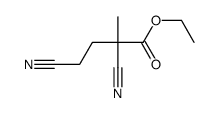 ethyl 2,4-dicyano-2-methylbutanoate结构式