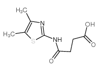 N-(4,5-二甲基-2-噻唑)-琥珀酰胺酸结构式