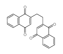 1,4-Naphthalenedione,2,2'-(1,2-ethanediyl)bis- Structure