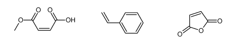 苯乙烯-马来酸酐无规共聚物结构式