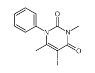 5-iodo-3,6-dimethyl-1-phenyl-1H-pyrimidine-2,4-dione Structure