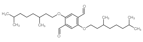 2,5-二(3,7-二甲基辛氧基)对苯二甲醛结构式