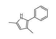 3,5-dimethyl-2-phenyl-1H-pyrrole结构式