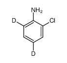 2-氯苯胺-4,6-D2结构式