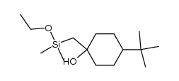 1-ethoxydimethylsilylmethyl-4-tert-butyl-cyclohexanol Structure