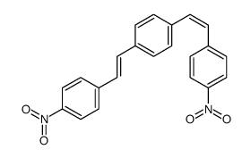 1,4-bis[2-(4-nitrophenyl)ethenyl]benzene structure
