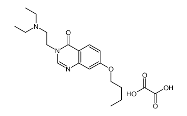 7-butoxy-3-[2-(diethylamino)ethyl]quinazolin-4-one,oxalic acid结构式
