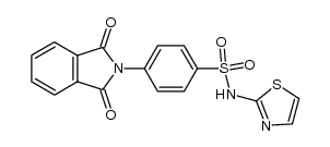 4-(1,3-dioxoisoindolin-2-yl)-N-(thiazol-2-yl)benzenesulfonamide结构式
