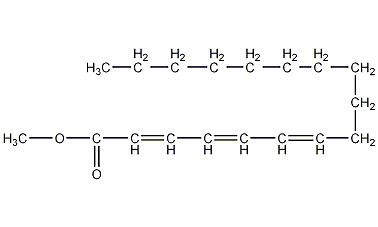 十七碳三烯酸甲酯结构式