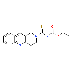 Carbamic acid, [(8,9-dihydropyrido[2,3-b][1,6]naphthyridin-7(6H)-yl)thioxomethyl]-, ethyl ester (9CI)结构式