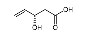 [S,(+)]-3-Hydroxy-4-pentenoic acid Structure