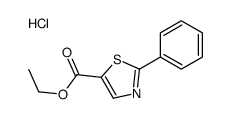 ethyl 2-phenyl-1,3-thiazole-5-carboxylate,hydrochloride Structure