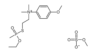 2-[ethoxy(methyl)phosphoryl]sulfanylethyl-(4-methoxyphenyl)-dimethylazanium,methyl sulfate结构式