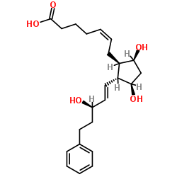 15(R)-17-phenyl trinor Prostaglandin F2α Structure
