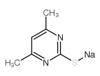 2-巯基-4,6-二甲基嘧啶钠盐结构式