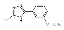 5-(3-甲氧基苯)-4H-1,2,4-三唑-3-硫醇结构式
