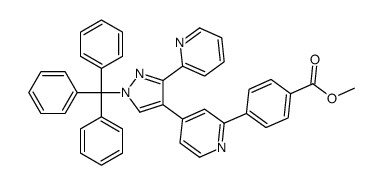 methyl 4-[4-[3-(2-pyridyl)-1-trityl-pyrazol-4-yl]-2-pyridyl]benzo ate结构式