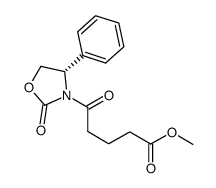 1-(5-methoxy-1,5-dioxopentyl)-4(S)-phenyloxazolidin-2-one Structure