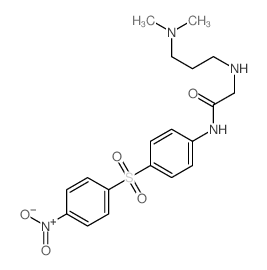 Acetamide,2-[[3-(dimethylamino)propyl]amino]-N-[4-[(4-nitrophenyl)sulfonyl]phenyl]- Structure