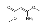 methyl 3-amino-3-ethoxyprop-2-enoate结构式