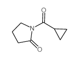 1-(cyclopropanecarbonyl)pyrrolidin-2-one结构式