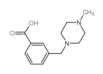 3-(4-甲基哌嗪-1-基甲基)苯甲酸结构式