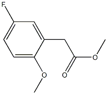 (5-Fluoro-2-methoxy-phenyl)-acetic acid methyl ester Structure