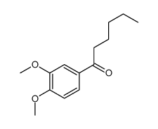 1-(3,4-dimethoxyphenyl)hexan-1-one结构式