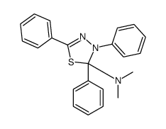 2,3-Dihydro-N,N-dimethyl-2,3,5-triphenyl-1,3,4-thiadiazol-2-amine结构式