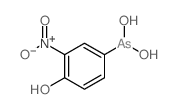 (4-hydroxy-3-nitro-phenyl)arsonous acid Structure