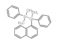 Germane,(dimethylphenylstannyl)methyl-1-naphthalenylphenyl-结构式