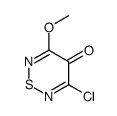 3-chloro-5-methoxy-1,2,6-thiadiazin-4-one结构式