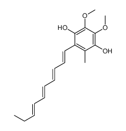 2-deca-1,3,5,7-tetraenyl-5,6-dimethoxy-3-methylbenzene-1,4-diol结构式