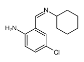 4-chloro-2-(cyclohexyliminomethyl)aniline Structure